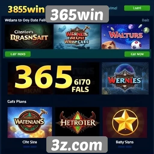 Comparativa de jogos disponíveis em 365win